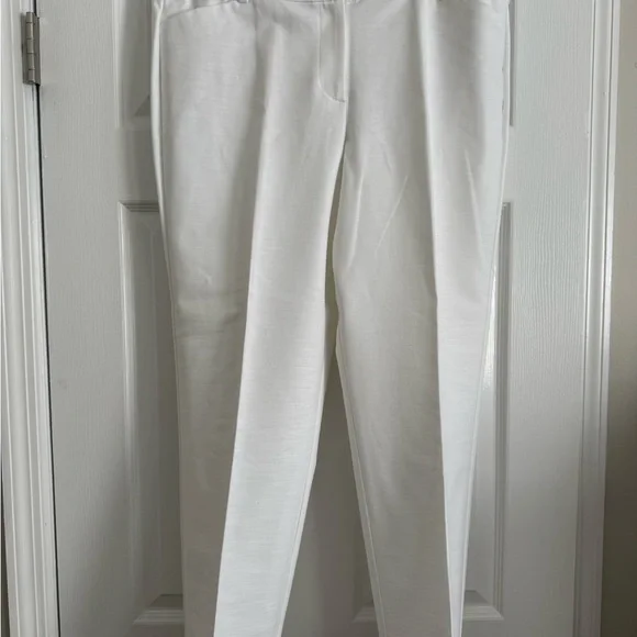 Ann Taylor | Pants & Jumpsuits | Ann Taylor White Dress Pants Cotton Spandex  New Without Tags Condition | Poshmark